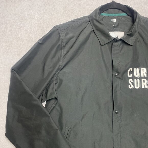 Herschel Rain Jacket Men's M Black Polyester Snap Button Lightweight - Picture 8 of 13